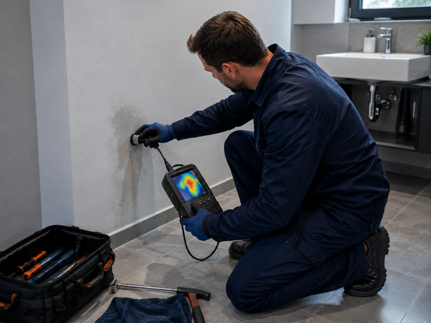 Professionelle Leckageortung und Feuchtigkeitsdiagnose